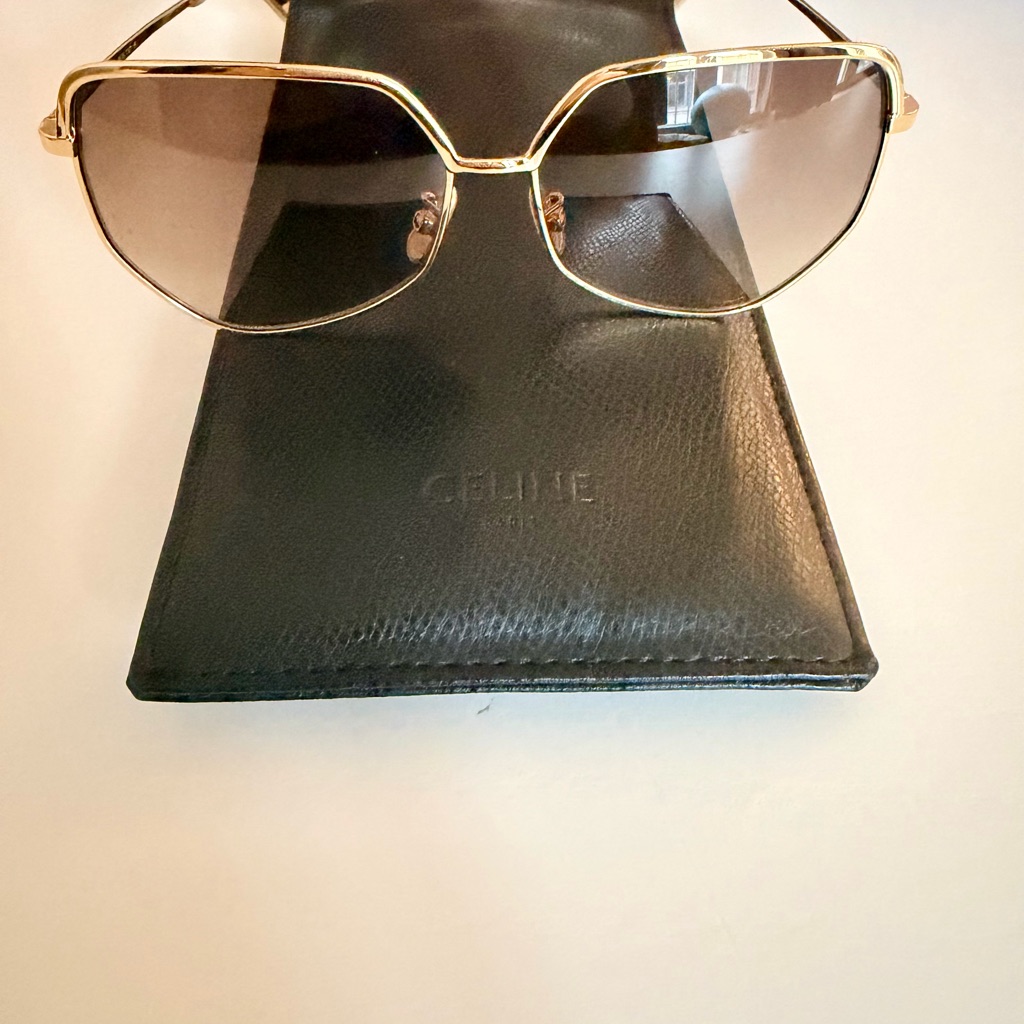 Celine Women's Sunglasses With Gold Frame